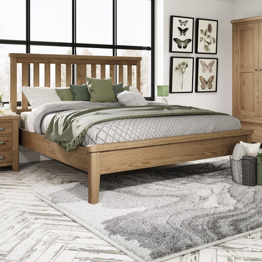 HO 6'0 Bed with Wooden Headboard and Low End Footboard