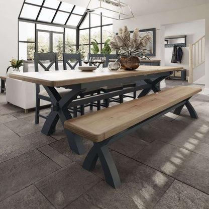 HOP Dining & Occasional Blue - 2.5M Cross Legged Dining Table