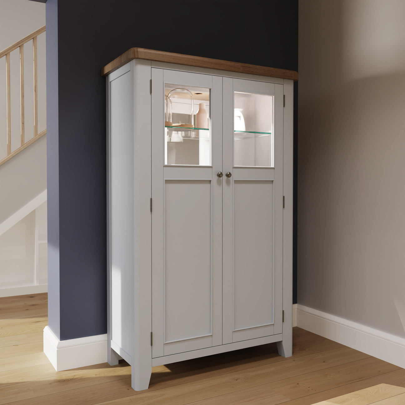 HOP Dining Grey Drinks Cabinet