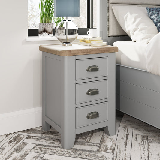 HOP Bedroom Grey Large Bedside Cabinet