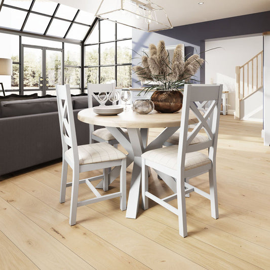 HOP Dining Grey Small Round Table