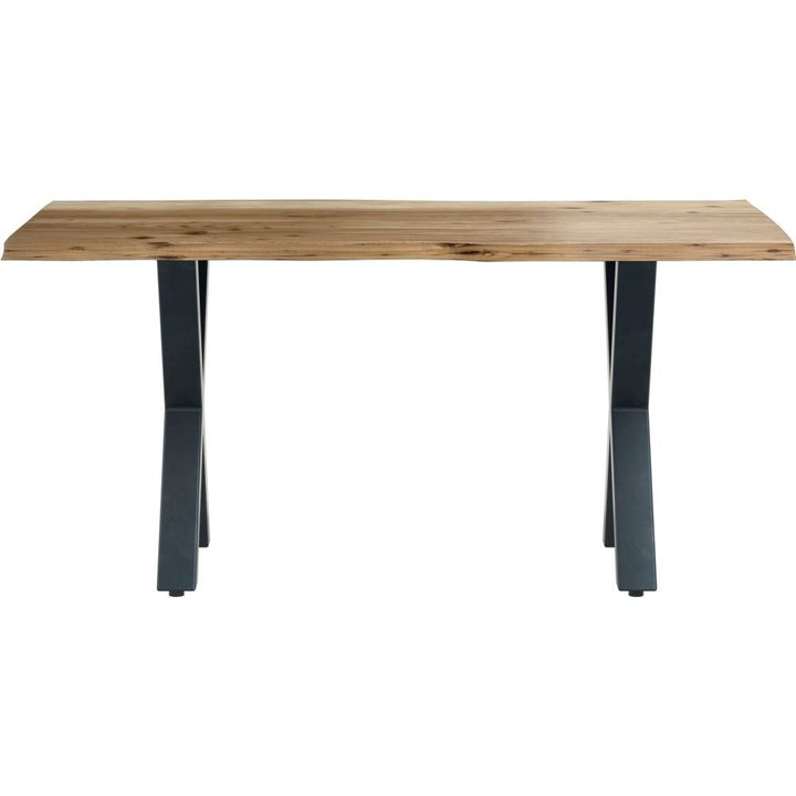 1.6m Dining Table with X Shaped Legs - Natural