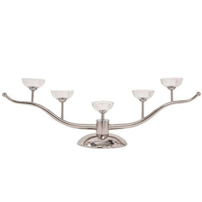 Mint Homeware - Nickel Plated & Crystal Tea Light Holder