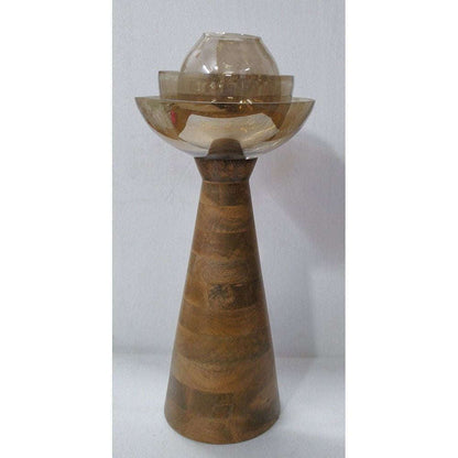 Mint Homeware - Small Glass Lotus Candle Holder