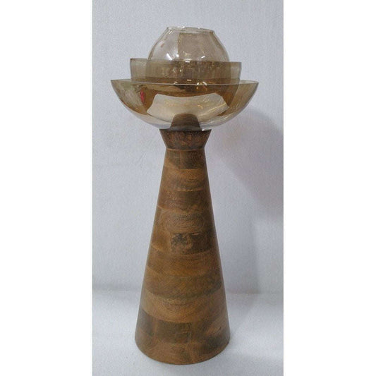Mint Homeware - Small Glass Lotus Candle Holder