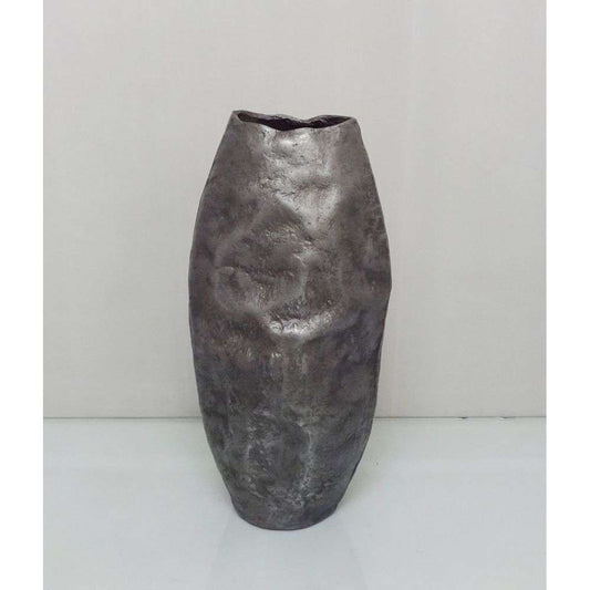 Mint Homeware - Small Oval Uneven Vase - Washed Grey