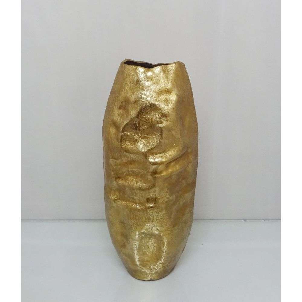 Mint Homeware - Large Oval Uneven Vase - Rough Gold