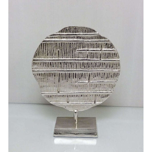 Mint Homeware - Small Embossed Sculpture - Nickel