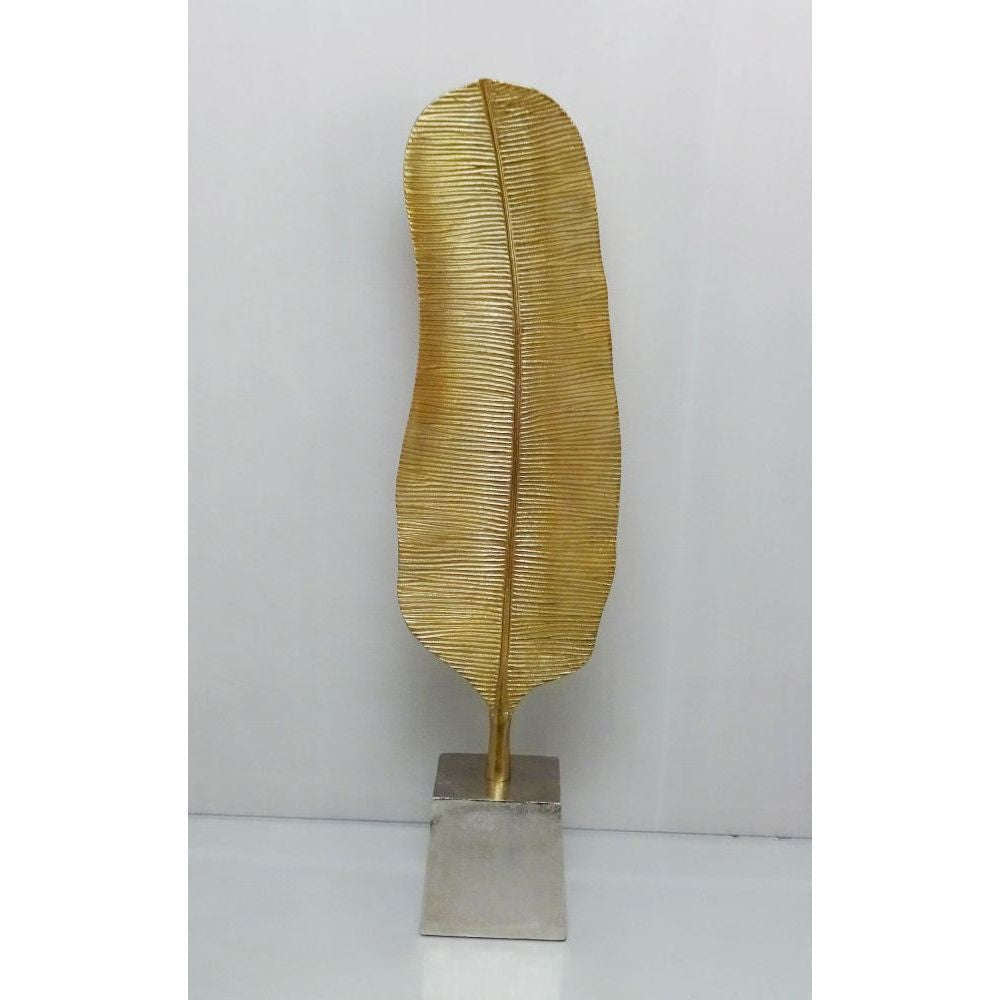 Mint Homeware - Small Big Leaf Sculpture - Gold