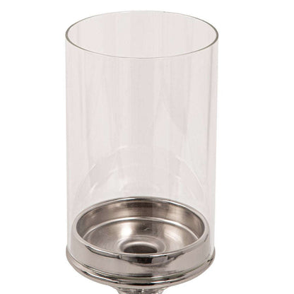 Mint Homeware - Nickel Plated, Crystal & Glass Candle Holder - Small
