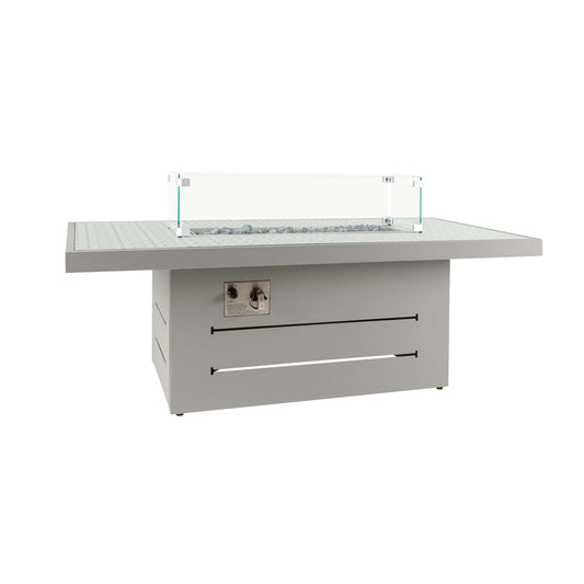 Coffee Table Grey with Firepit