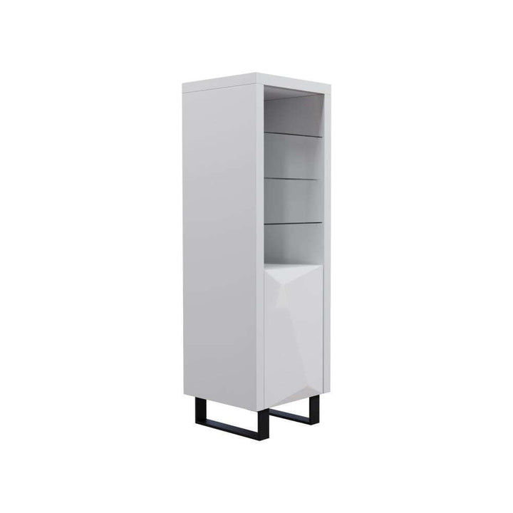 BE Dining Grey - Tall Narrow Bookcase