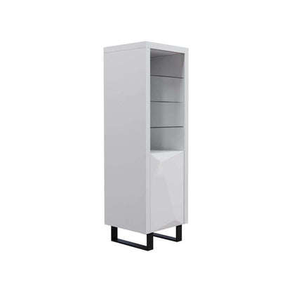 BE Dining Grey - Tall Narrow Bookcase