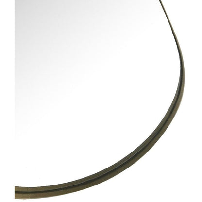 Mirror Collection - Gold Mirror with Brown leather Hanging Strap