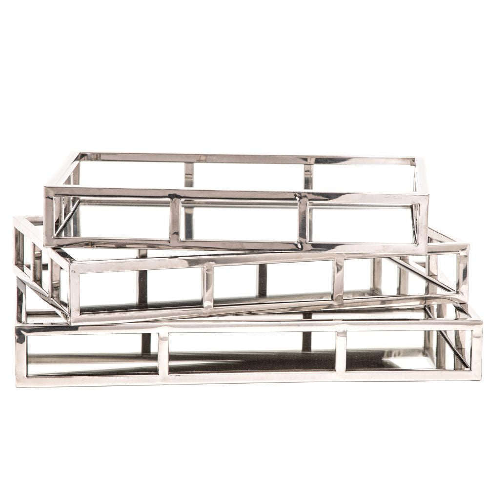 Mint Homeware - Set of 3 Rectangular Trays