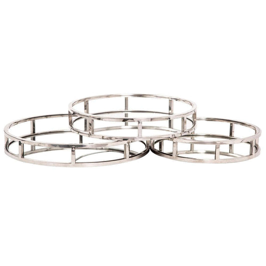 Mint Homeware - Set of 3 Circular Trays