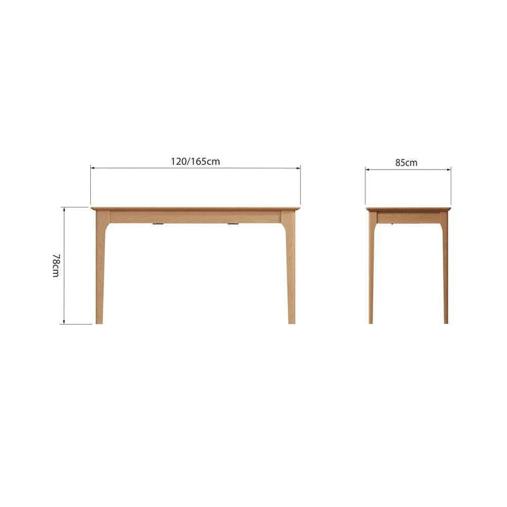 NT Dining - 1.2M Butterfly Extending Table