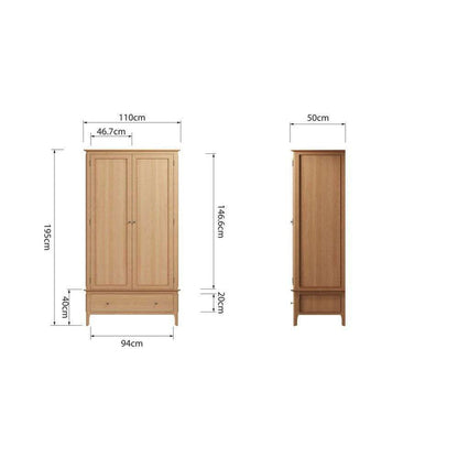 NT Bedroom - Large 2 Door Wardrobe