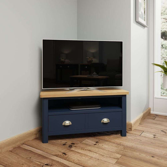 RA Dining Blue - Corner TV Unit