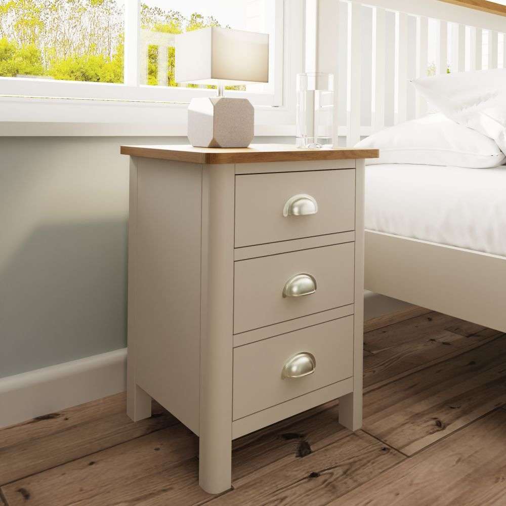 RA Bedroom Truffle - 3 Drawer Bedside