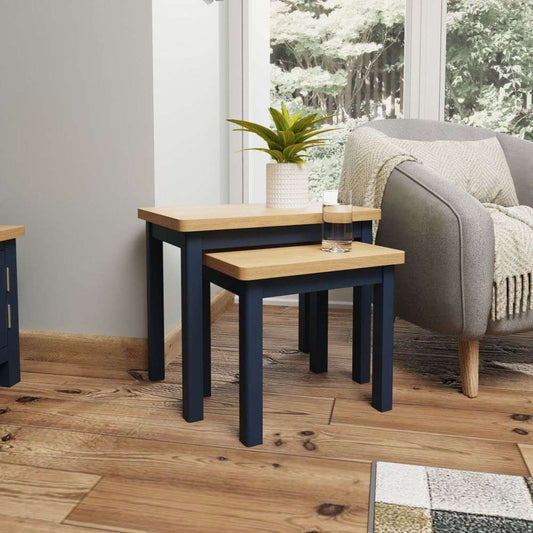 RA Dining Blue - Nest Of 2 Tables