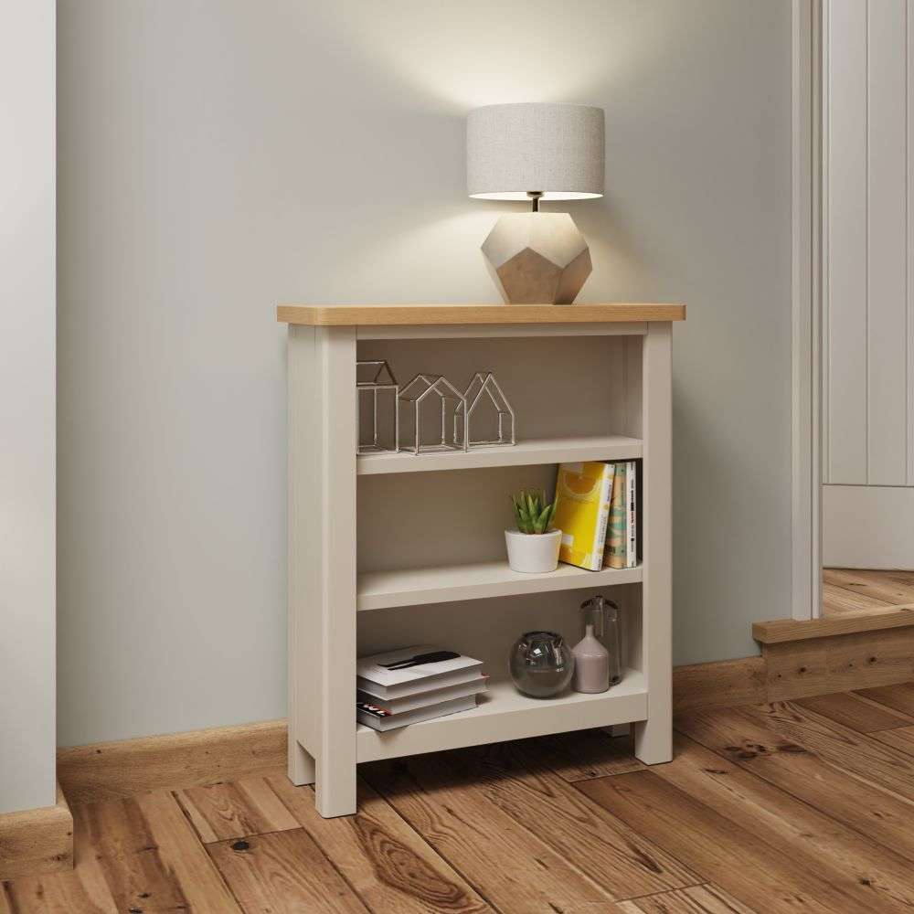 RA Dining Truffle - Small Wide Bookcase