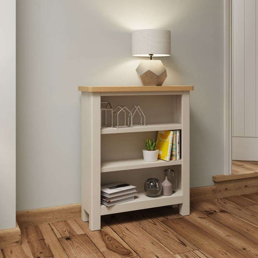 RA Dining Truffle - Small Wide Bookcase