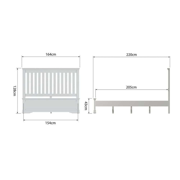 SW Bedroom White - 5'0 Bed