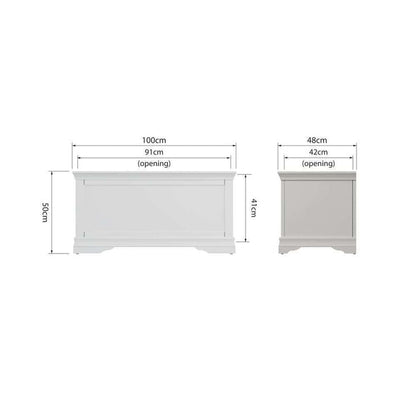 SW Bedroom White - Blanket Box