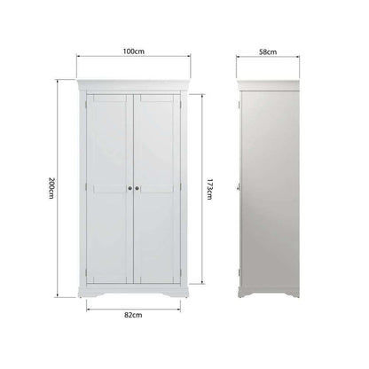 SW Bedroom White - Full Hanging Wardrobe