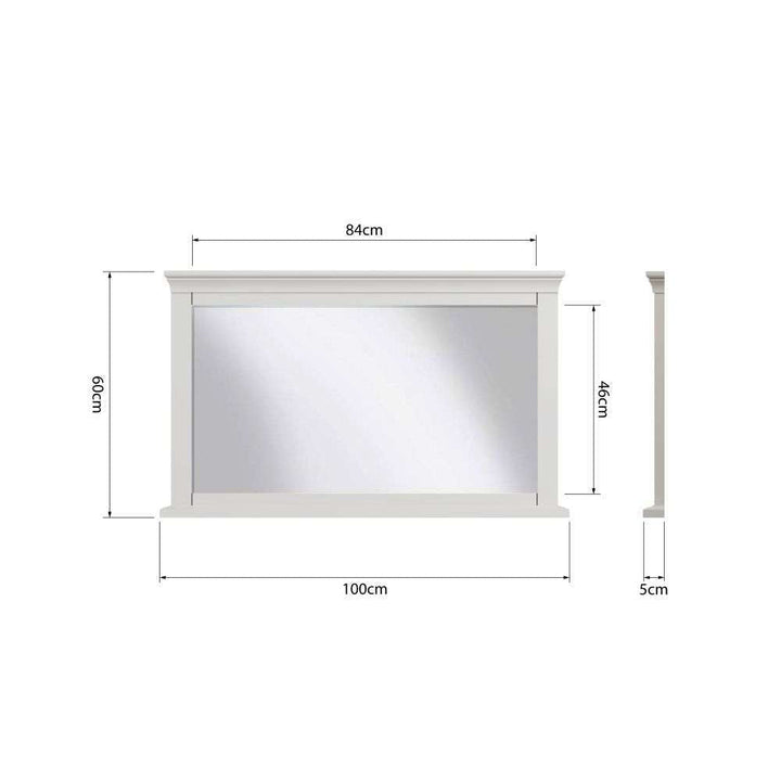 SW Bedroom White - Wall Mirror