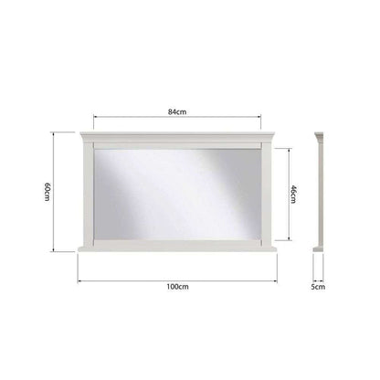 SW Bedroom White - Wall Mirror