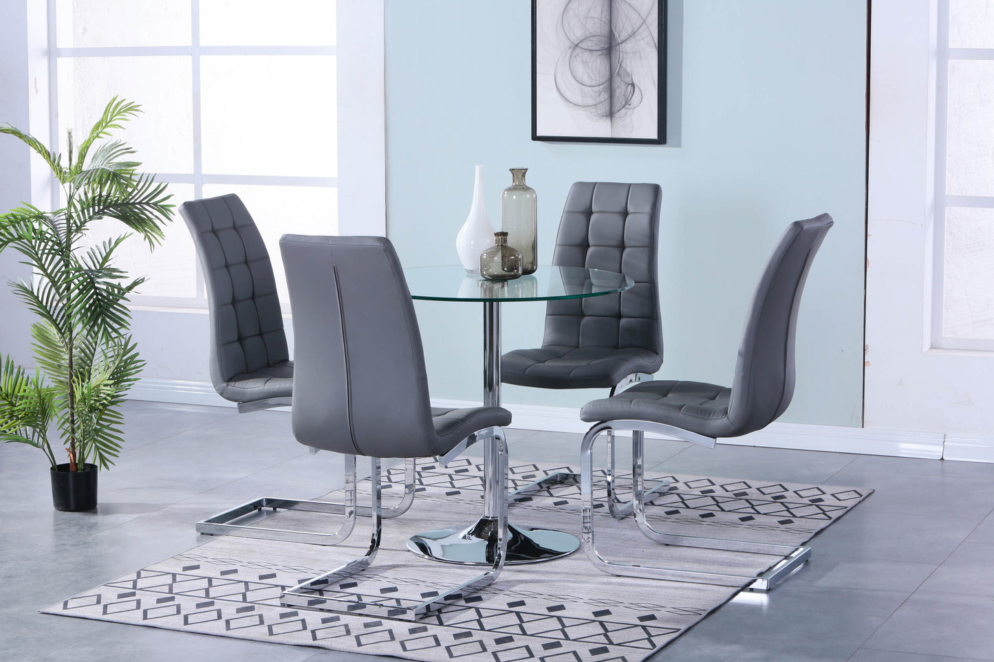Torino 80cm Dining Table with New York Dining Chair