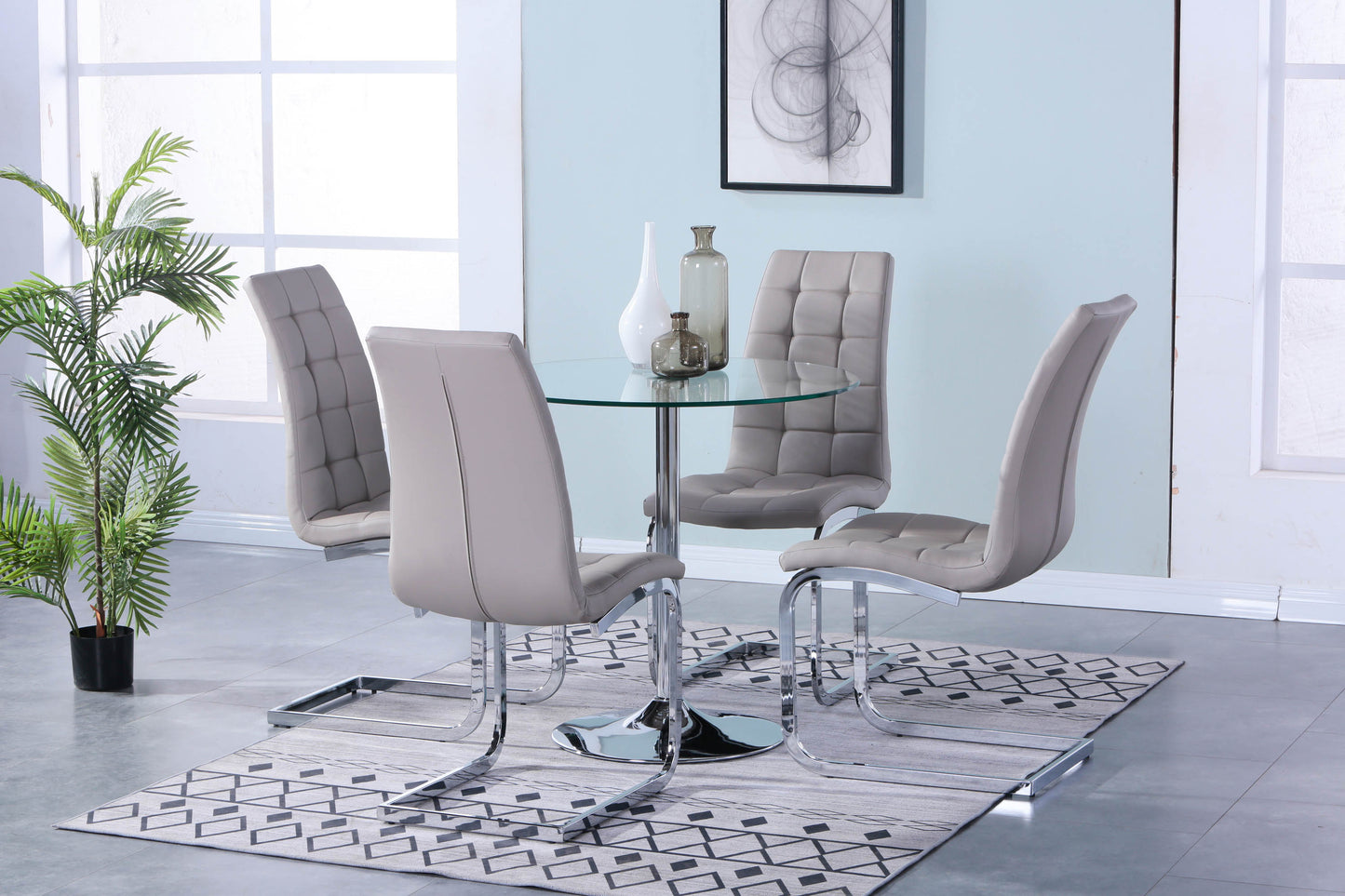 Torino 80cm Dining Table with New York Dining Chair