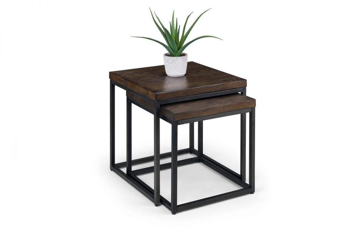 Brooklyn Nesting Lamp Tables - Dark Oak