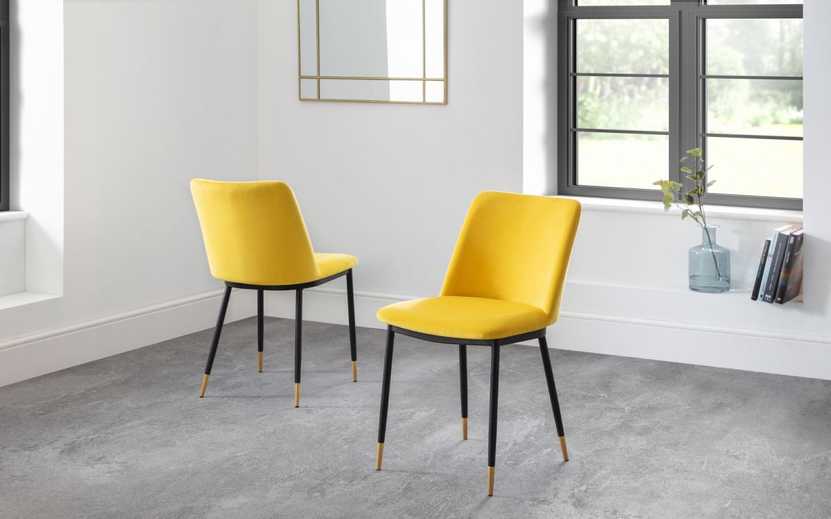 Delaunay Dining Chair - Mustard