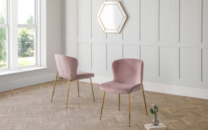 Harper Dining Chair - Dusky Pink