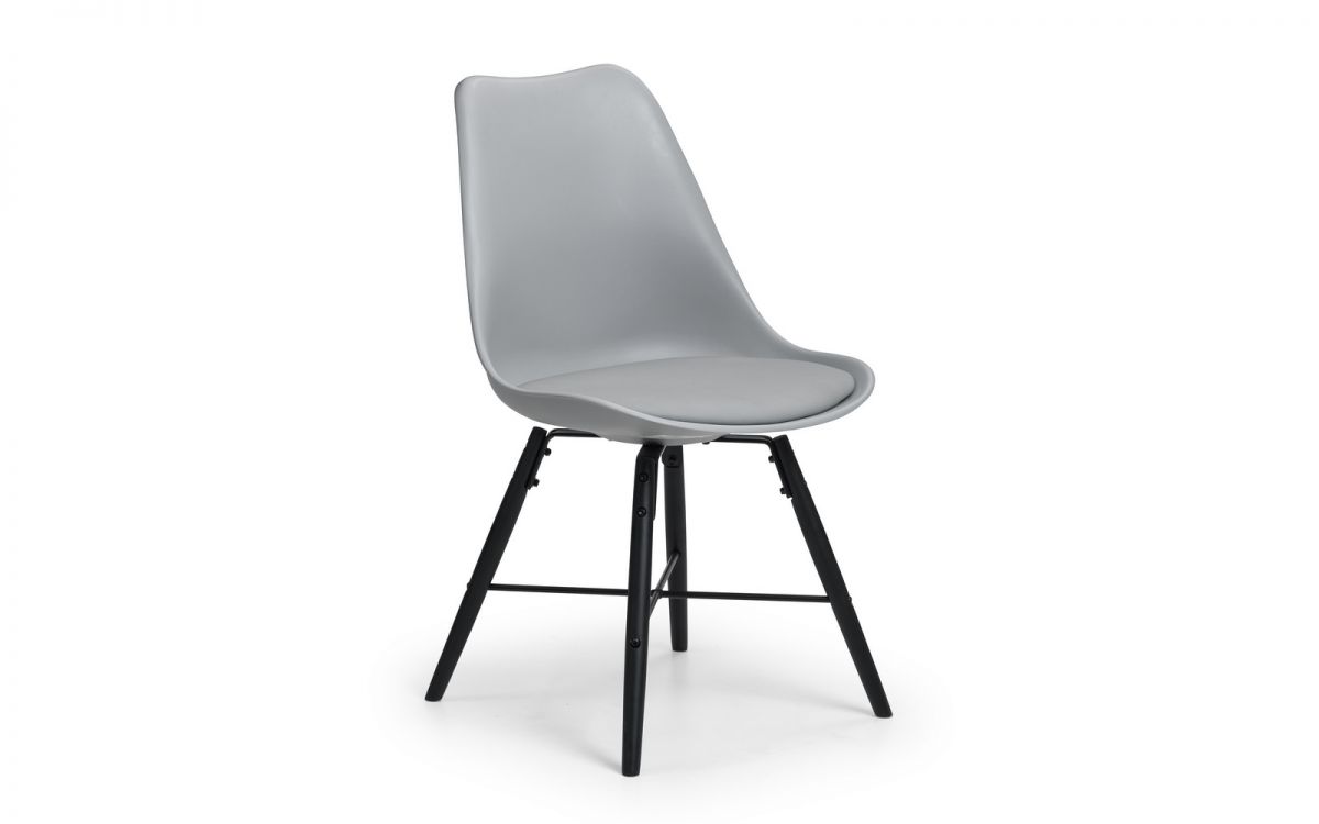 Kari Dining Chair - Grey & Black