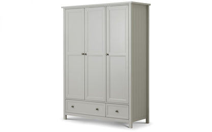 Maine 3 Door Combination Wardrobe - Dove Grey