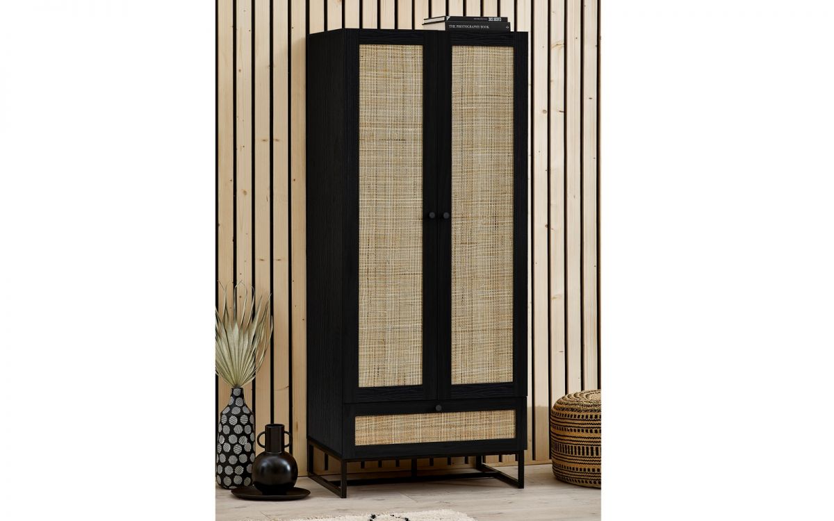 Padstow Wardrobe - Black