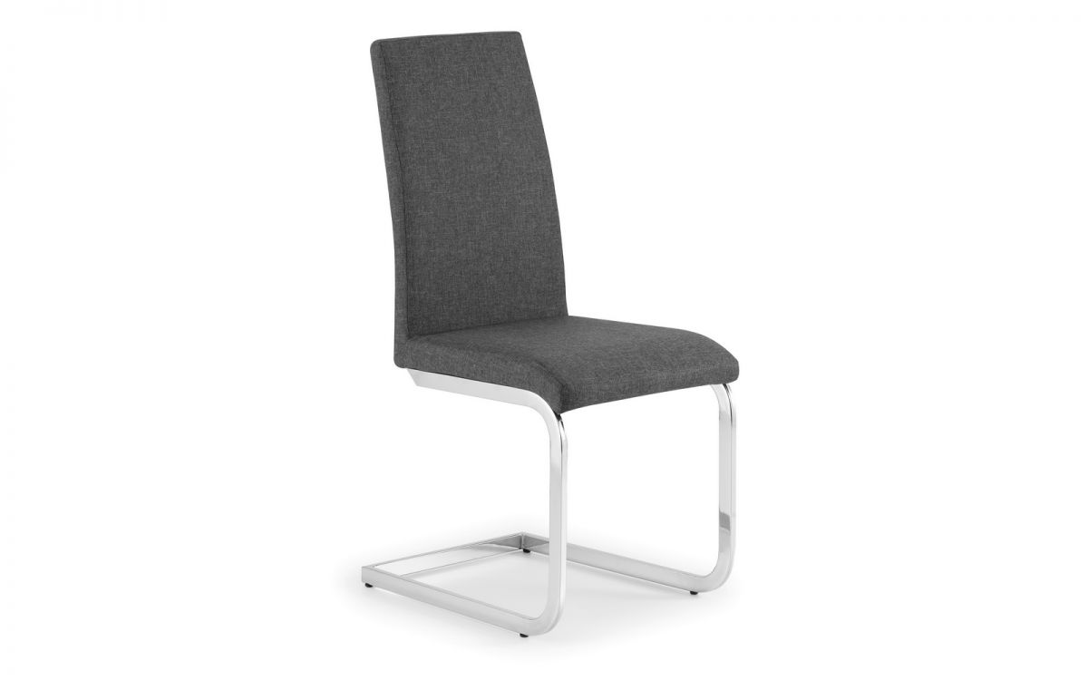 Roma Fabric Cantilever Dining Chair